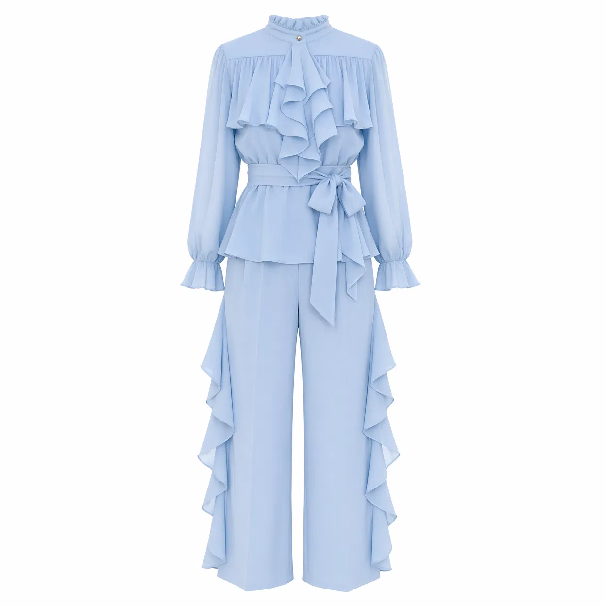 Conjunto Azul com Babado